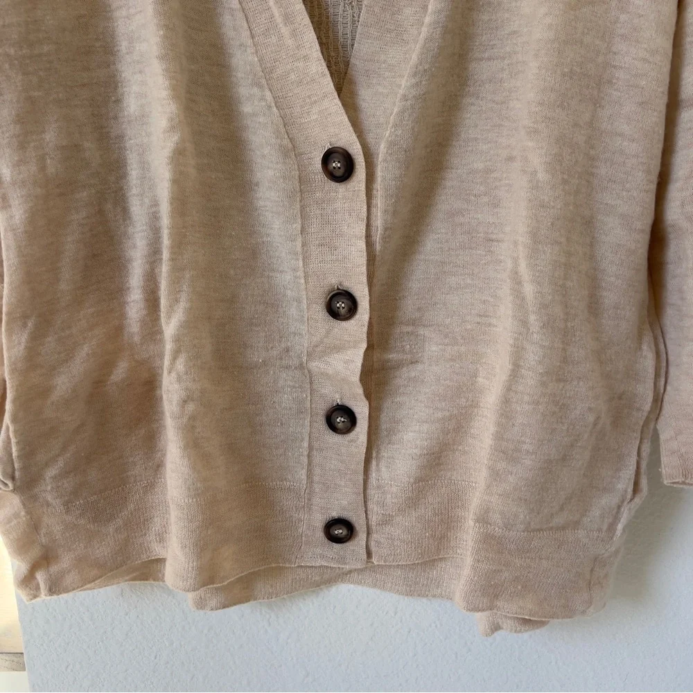 KOCH Longfellow Octopus Cardigan in Tan / Beige